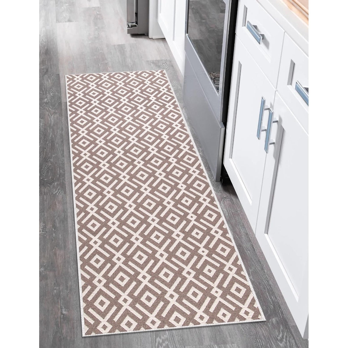 SussexHome Non-skid Ultra-thin Blended Runner Rug - 20 x 59