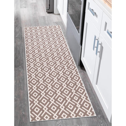 SussexHome Non-skid Ultra-thin Blended Runner Rug - 20 x 59