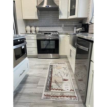 SussexHome Non-skid Ultra-thin Blended Runner Rug - 20 x 59