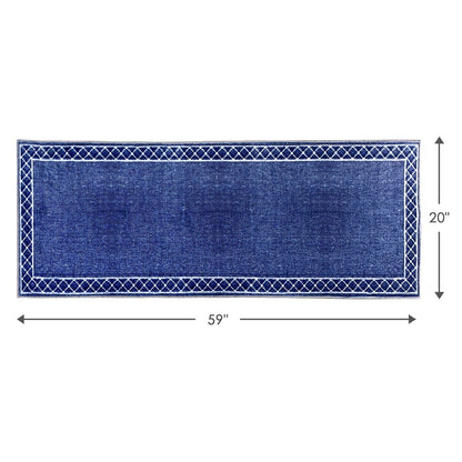 SussexHome Washable Ultra Thin Laundry Room Rug Runner - 20 x 59