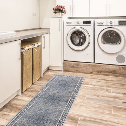 SussexHome Washable Ultra Thin Laundry Room Rug Runner - 20 x 59