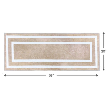 SussexHome Washable Ultra Thin Laundry Room Rug Runner - 20 x 59