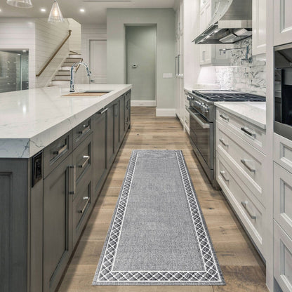 SussexHome Washable Ultra Thin Laundry Room Rug Runner - 20 x 59