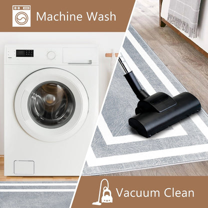 SussexHome Washable Ultra Thin Laundry Room Rug Runner - 20 x 59
