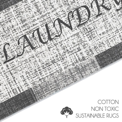 SussexHome Washable Ultra Thin Laundry Room Rug Runner - 20 x 59