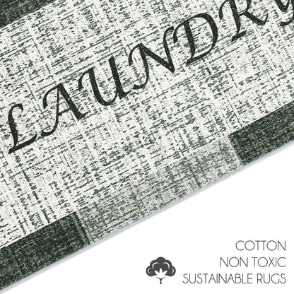 SussexHome Washable Ultra Thin Laundry Room Rug Runner - 20 x 59