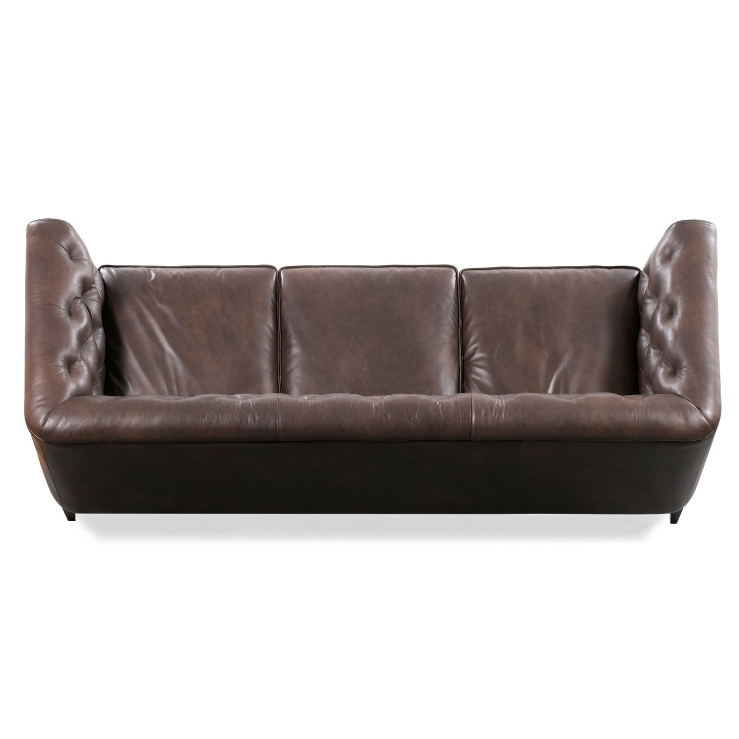 Canapé Poly &amp; Bark Essex 89 - Cuir italien véritable pleine fleur
