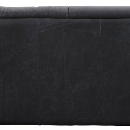 Canapé Poly &amp; Bark Essex 89 - Cuir italien véritable pleine fleur