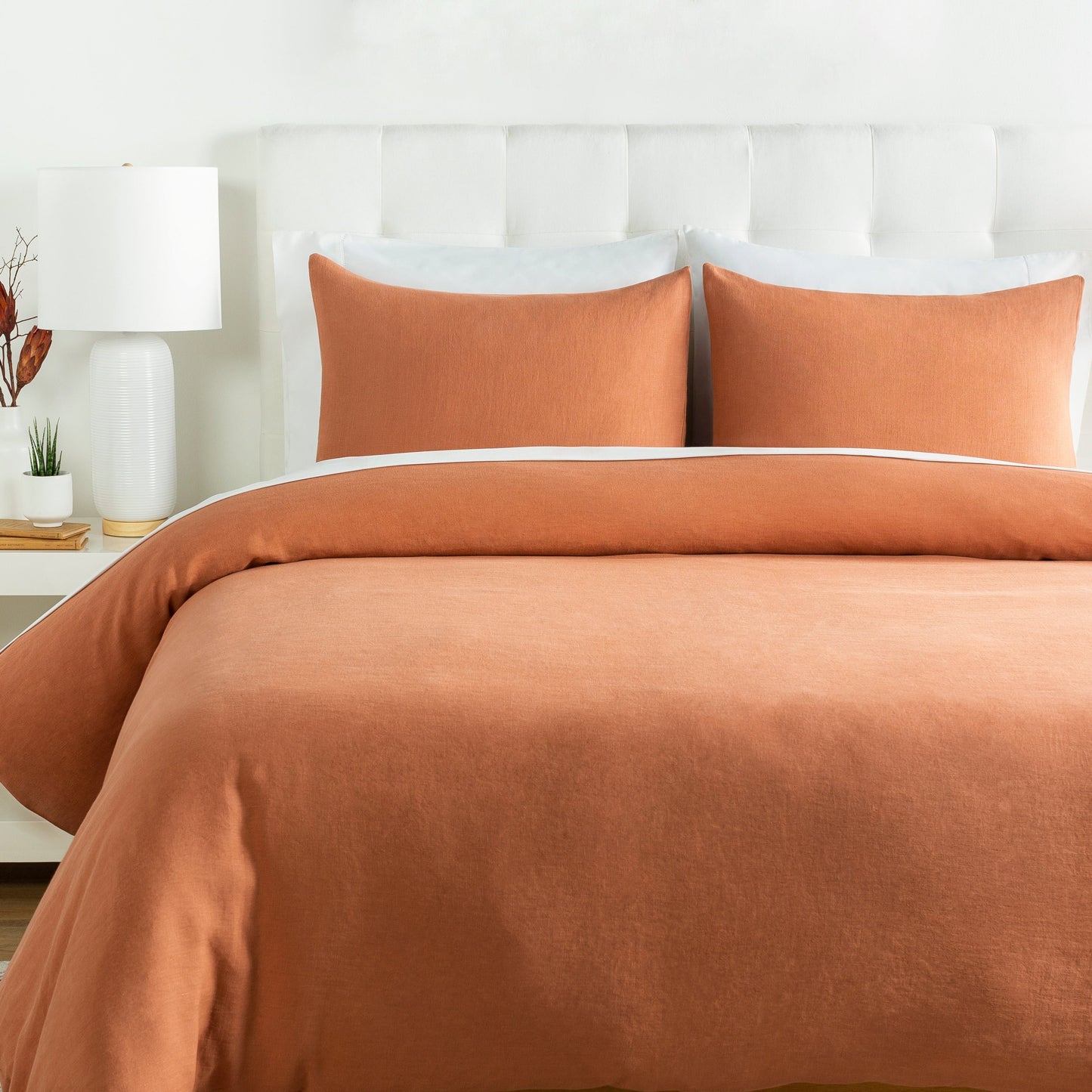 Artistic Weavers Suzzy Solid Linen Duvet Cover Set