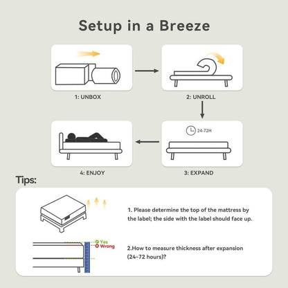 SweDrea 10 in. Medium Firm Gel-infused Memory Foam Hybrid Mattress Cooling and Breathable with CertiPUR-US, SGS and OEKO-TEX