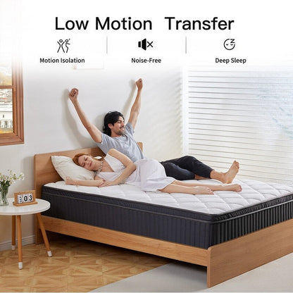 SweDrea 12 in. Plush Gel-infused Memory Foam Hybrid Mattress Cooling and Breathable with CertiPUR-US, SGS and OEKO-TEX