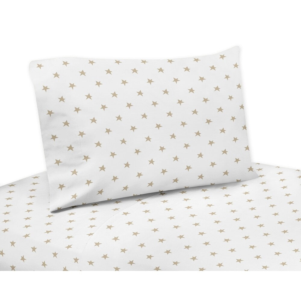 Sweet Jojo Designs Blush Pink, Gold and Grey Star and Moon Celestial Collection Girl 5-piece Toddler-size Comforter Set