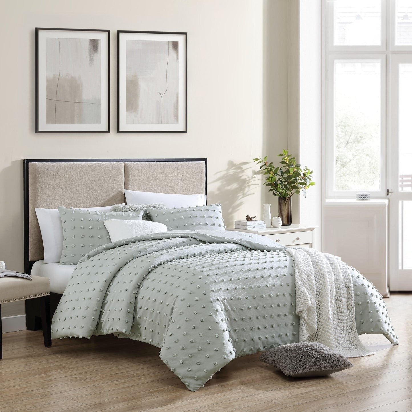 Swift Home Ultra-Soft Pom Pom 3-Piece Microfiber Comforter Bedding Set
