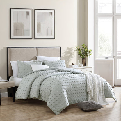 Swift Home Ultra-Soft Pom Pom 3-Piece Microfiber Comforter Bedding Set