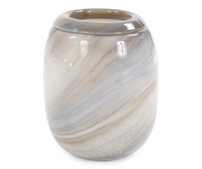 Vase en verre Sand Art