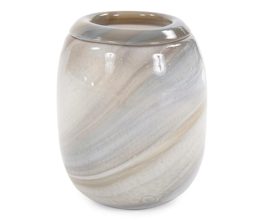 Vase en verre Sand Art