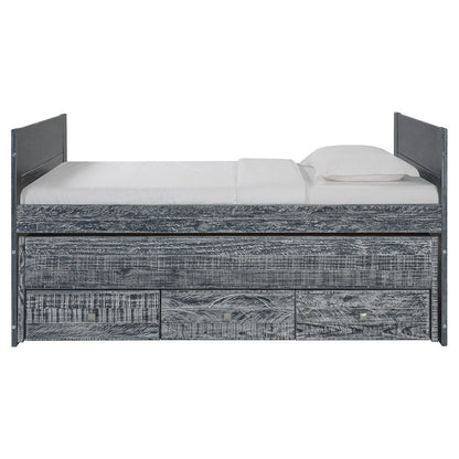 Taylor & Olive Begonia Twin Bed with Twin Trundle & 3 Built in Drawers