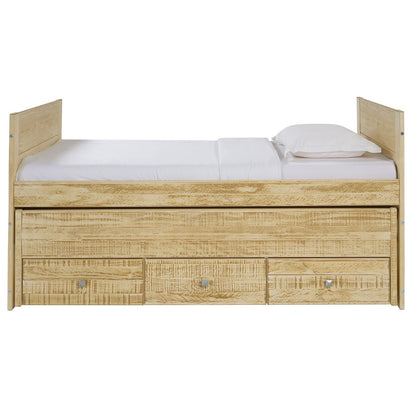 Taylor & Olive Begonia Twin Bed with Twin Trundle & 3 Built in Drawers