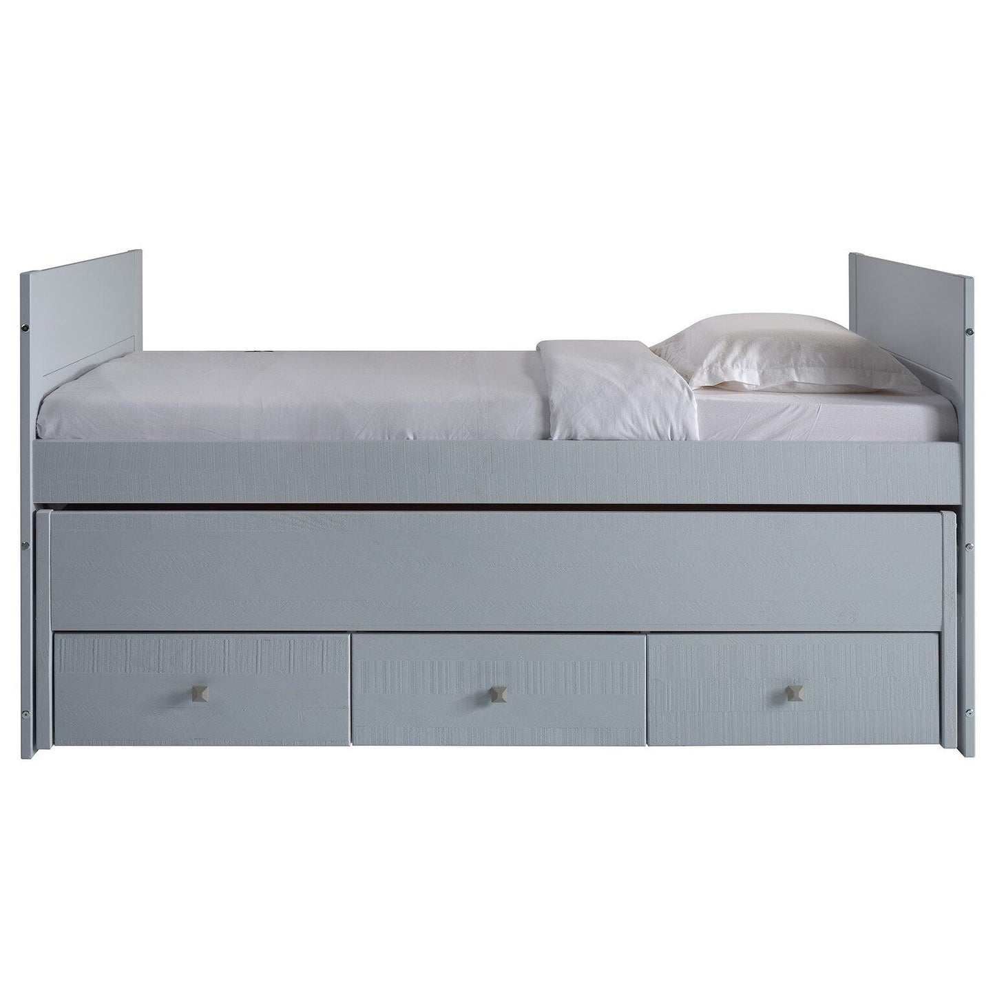 Taylor & Olive Begonia Twin Bed with Twin Trundle & 3 Built in Drawers