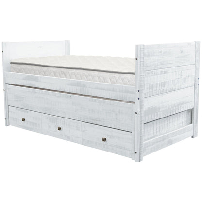 Taylor & Olive Begonia Twin Bed with Twin Trundle & 3 Built in Drawers
