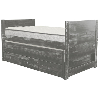 Taylor & Olive Begonia Twin Bed with Twin Trundle & 3 Built in Drawers
