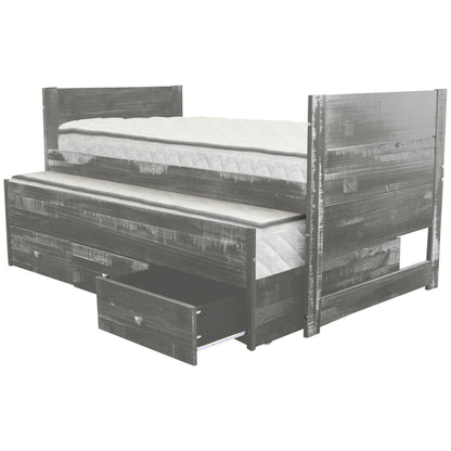 Taylor & Olive Begonia Twin Bed with Twin Trundle & 3 Built in Drawers