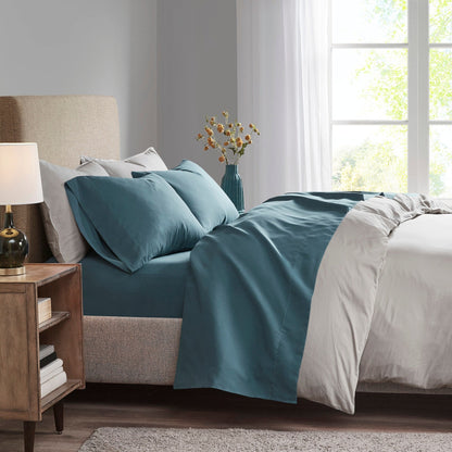 Madison Park Luxurious Brushed Microfiber Deep Pocket Sheet Set