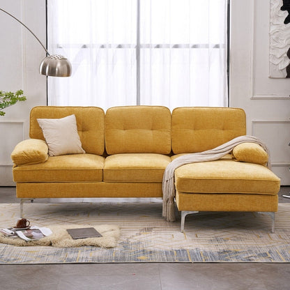 Canapé modulaire d'intérieur trois places, simple et élégant