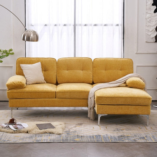 Canapé modulaire d'intérieur trois places, simple et élégant