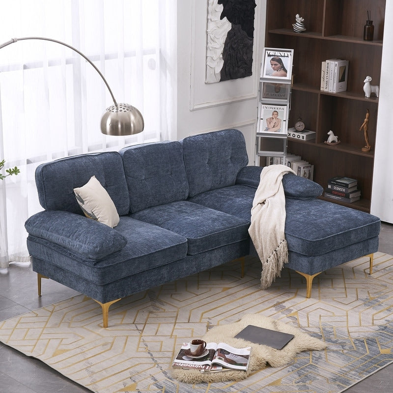 Canapé modulaire d'intérieur trois places, simple et élégant