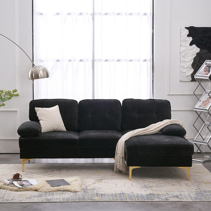 Canapé modulaire d'intérieur trois places, simple et élégant
