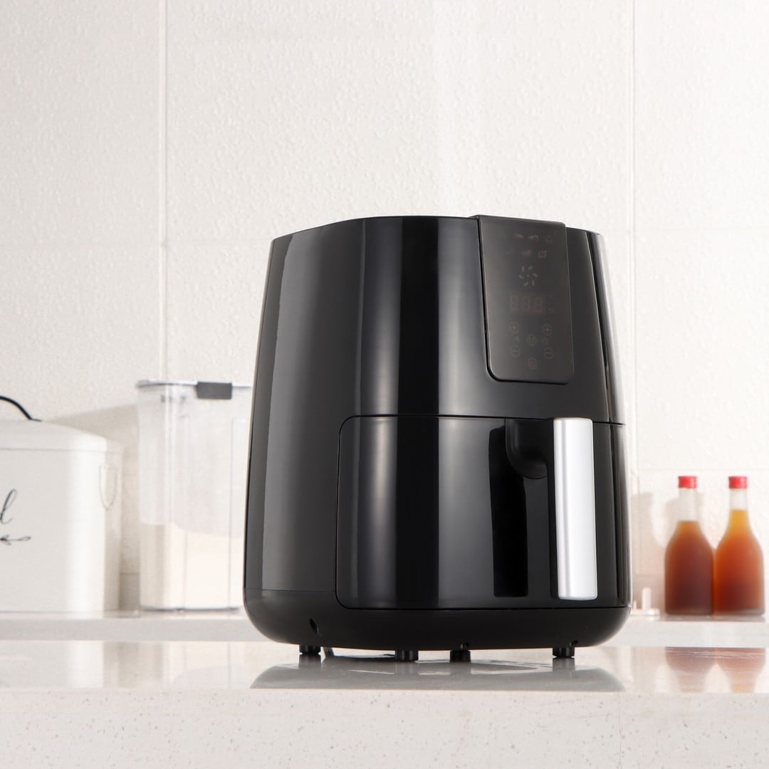 Uber Appliance Air fryer XL Deluxe - 5Qt Digital Display - Ceramic Non stick Non Toxic - 5 Quart