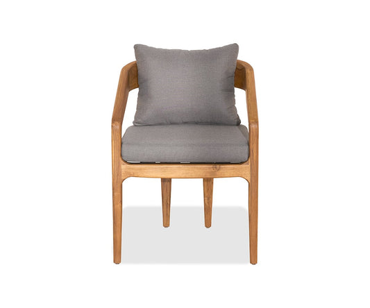 Chaise de salle à manger en teck Amar