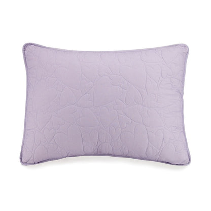 Urban Playground Heart Cotton Quilt Set with 2 Decorative Pillows