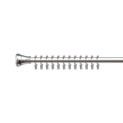 Utopia Alley Double Roller Ball Stainless Steel Shower Curtain Hooks Rings, Set of 12