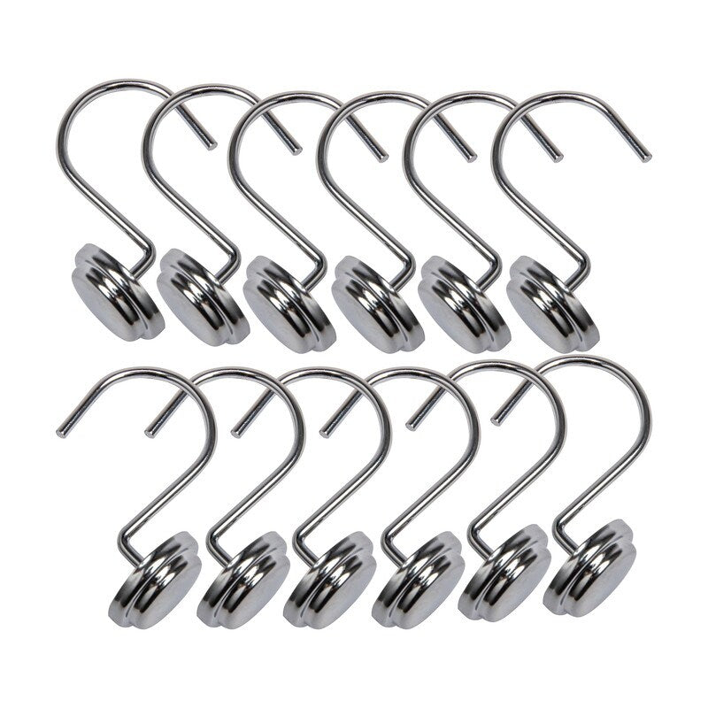 Utopia Alley Rust Resistant Metal Shower Curtain Rings for Bathroom, Set of 12