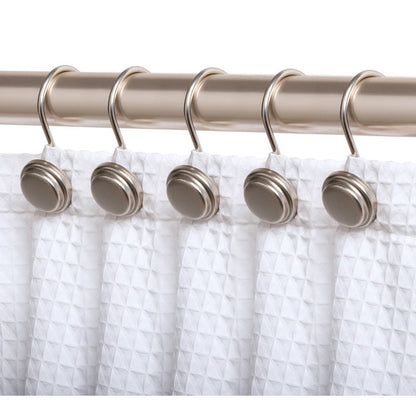 Utopia Alley Rust Resistant Metal Shower Curtain Rings for Bathroom, Set of 12