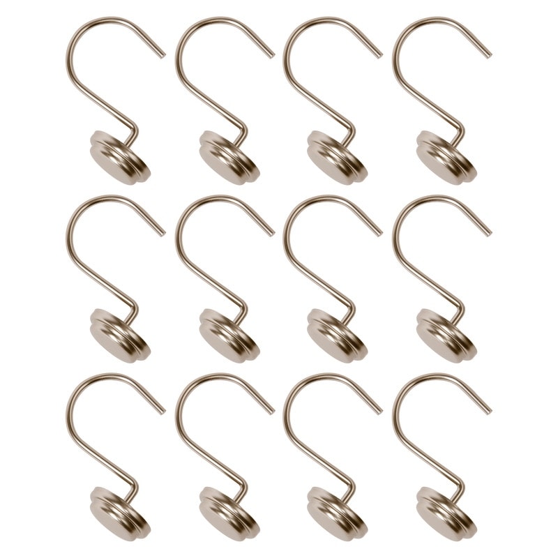 Utopia Alley Rust Resistant Metal Shower Curtain Rings for Bathroom, Set of 12