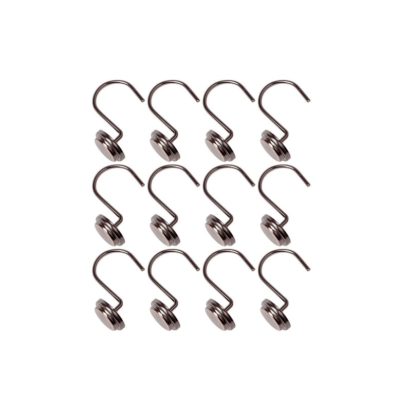 Utopia Alley Rust Resistant Metal Shower Curtain Rings for Bathroom, Set of 12