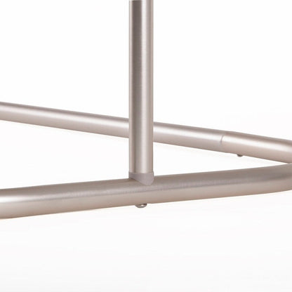 Utopia Alley Rustproof Aluminum Hoop Shower Rod With Ceiling Support for Clawfoot Tub, 46 * 22 in
