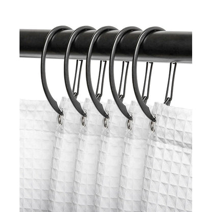 Utopia Alley Rustproof Zinc Shower Curtain Rings for Bathroom, Set of 12