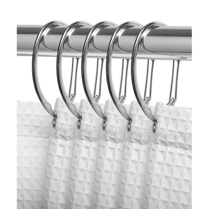 Utopia Alley Rustproof Zinc Shower Curtain Rings for Bathroom, Set of 12