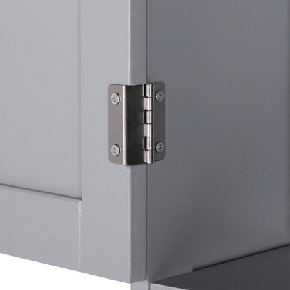 VEIKOUS Bathroom Over The Toilet Storage Cabinet Organizer With Doors and Shelves
