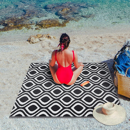 Venice Lightweight Reversible Recycled Plastic Outdoor Floor Mat/Rug