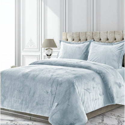 Venice Velvet Oversized Solid Duvet Cover Set