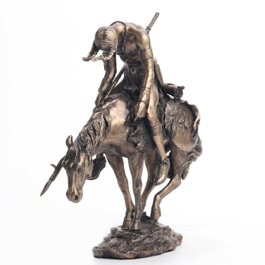 Veronese Design 7.9 L End Of Trail Cold Cast Bronze