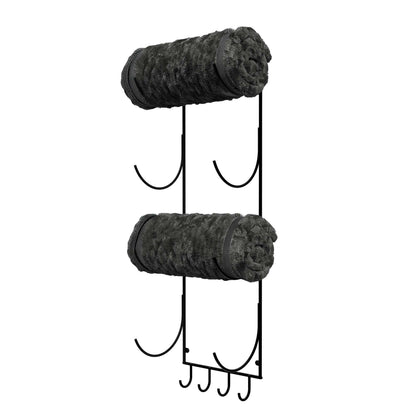 Wallniture Boto Towel Rack, Rustic Wall Decor Bathroom Organizer