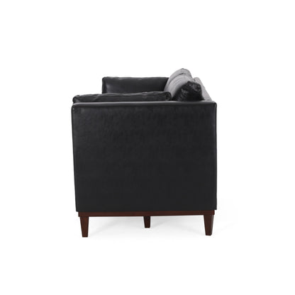 Canapé 3 places en similicuir Warbler par Christopher Knight Home