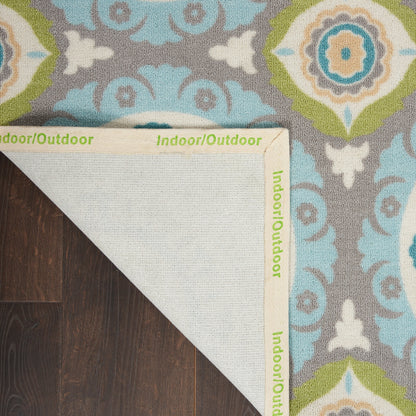 Waverly Sun N' Shade Indoor Outdoor Boho Medallion Area Rug
