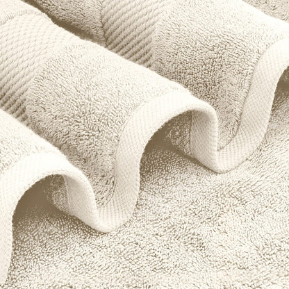 White Classic Luxury Cotton Oversized Bath Sheet 35x70 - Set of 2